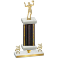 Premium Single Black Glacier Year Volleyball Trophy
