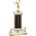 Premium Single Black Glacier Year Volleyball Trophy