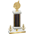 Premium Single Black Glacier Victory Volleyball Trophy