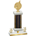 Premium Single Black Glacier Year Volleyball Trophy