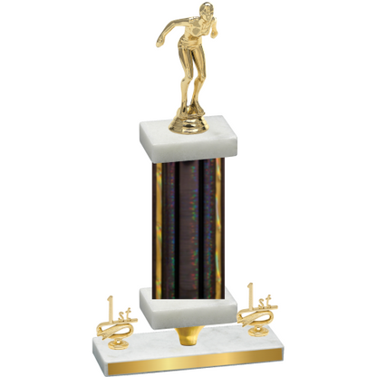 Premium Single Black Glacier First Place Tennis Trophy