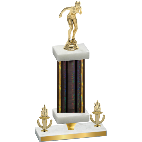 Premium Single Black Glacier Victory Tennis Trophy