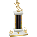 Premium Single Black Glacier Second Place Football Trophy
