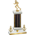 Premium Single Black Glacier Victory Football Trophy