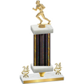 Premium Single Black Glacier Year Football Trophy