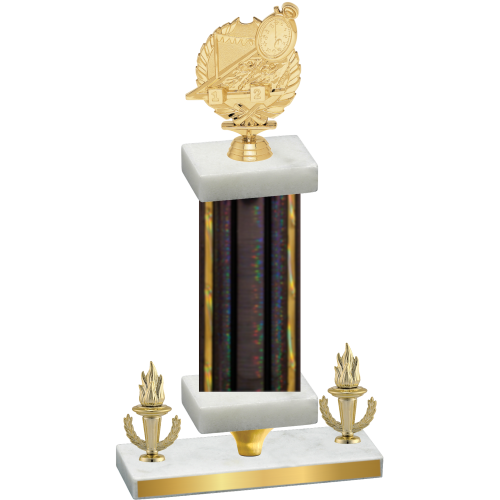 Premium Single Black Glacier Victory Swimming Trophy