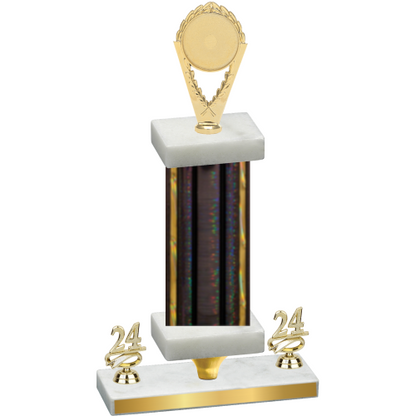 Premium Single Black Glacier Year Insert Trophy