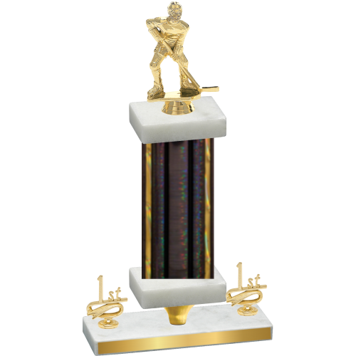 Premium Single Black Glacier First Place Hockey Trophy