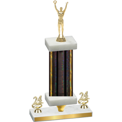 Premium Single Black Glacier Year Victory Trophy