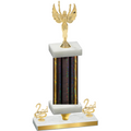Premium Single Black Glacier Second Place Victory Trophy