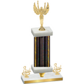 Premium Single Black Glacier Third Place Victory Trophy
