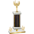 Premium Single Black Glacier Fourth Place Victory Trophy