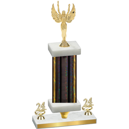 Premium Single Black Glacier Year Victory Trophy