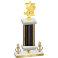Premium Single Black Glacier Victory Pickleball Trophy