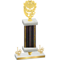 Premium Single Black Glacier First Place Pickleball Trophy