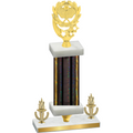 Premium Single Black Glacier Victory Pickleball Trophy