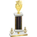 Premium Single Black Glacier Victory Pickleball Trophy
