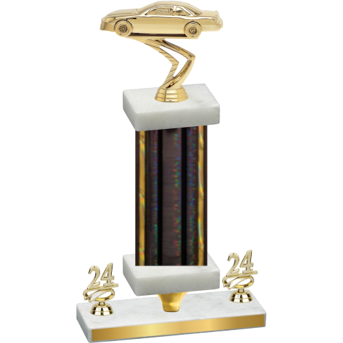 Premium Single Black Glacier Year Cars Trophy