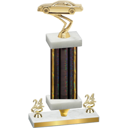 Premium Single Black Glacier Year Cars Trophy