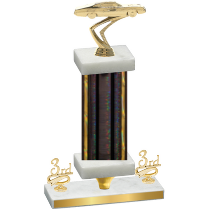 Premium Single Black Glacier Third Place Cars Trophy