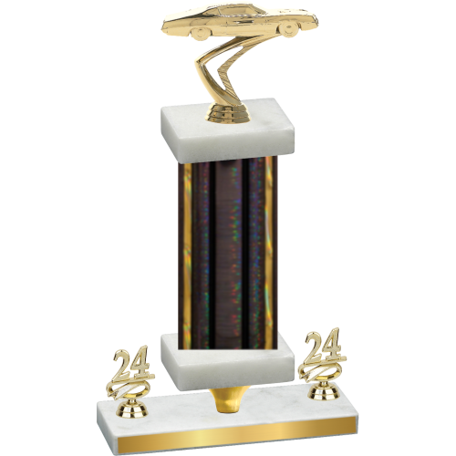 Premium Single Black Glacier Year Cars Trophy