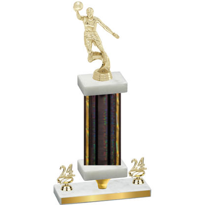 Premium Single Black Glacier Year Basketball Trophy