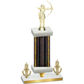 Premium Single Black Glacier Victory Archery Trophy