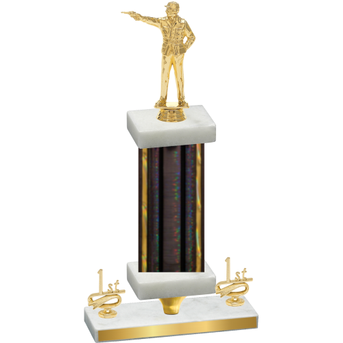 Premium Single Black Glacier First Place Shooter Trophy