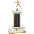 Premium Single Black Glacier Second Place Skater Trophy