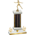 Premium Single Black Glacier Fourth Place Skater Trophy