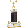 Premium Single Black Glacier Victory Weights Trophy