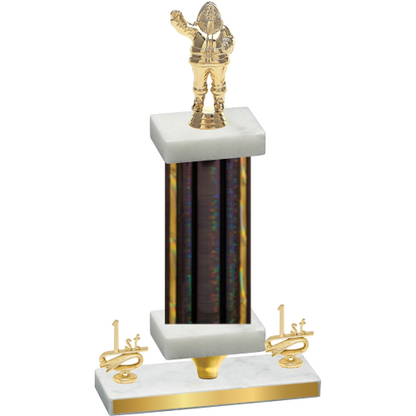 Premium Single Black Glacier First Place Holiday Trophy