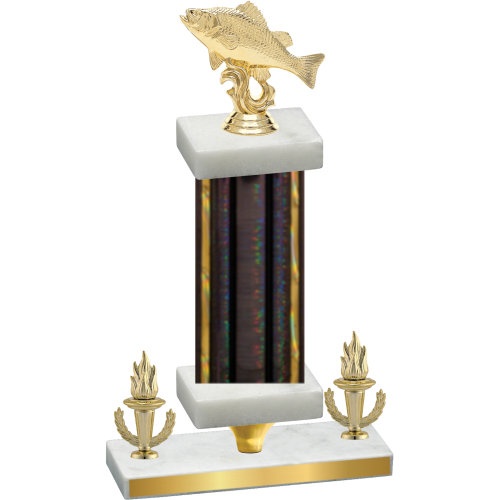 Premium Single Black Glacier Victory Fishing Trophy