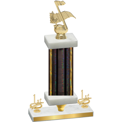 Premium Single Black Glacier First Place Music Trophy
