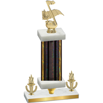 Premium Single Black Glacier Victory Music Trophy