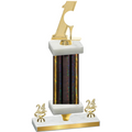 Premium Single Black Glacier Year Golf Trophy