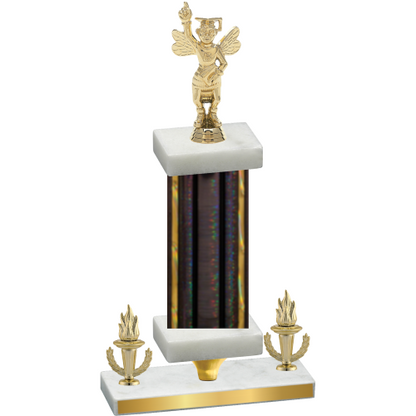 Premium Single Black Glacier Victory Academics Trophy