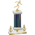 Premium Single Black Carbon Fiber Victory Running Trophy