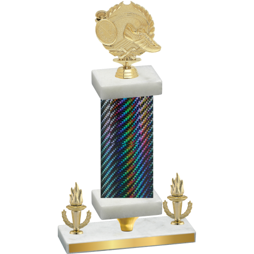 Premium Single Black Carbon Fiber Victory Running Trophy