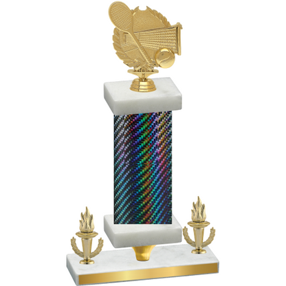 Premium Single Black Carbon Fiber Victory Tennis Trophy