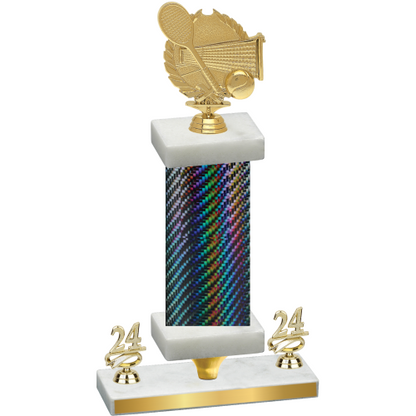 Premium Single Black Carbon Fiber Year Tennis Trophy