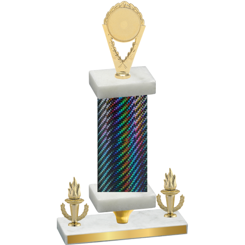 Premium Single Black Carbon Fiber Victory Insert Trophy