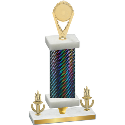 Premium Single Black Carbon Fiber Victory Insert Trophy