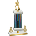 Premium Single Black Carbon Fiber Victory Hockey Trophy