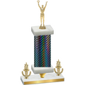 Premium Single Black Carbon Fiber Victory Victory Trophy