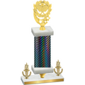 Premium Single Black Carbon Fiber Victory Pickleball Trophy