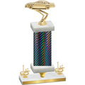 Premium Single Black Carbon Fiber First Place Cars Trophy