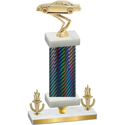 Premium Single Black Carbon Fiber Victory Cars Trophy