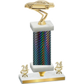 Premium Single Black Carbon Fiber Year Cars Trophy