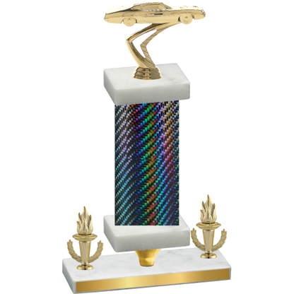 Premium Single Black Carbon Fiber Victory Cars Trophy